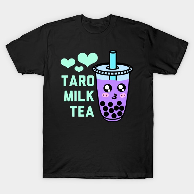 Taro Milk Tea Boba T-Shirt by faiiryliite